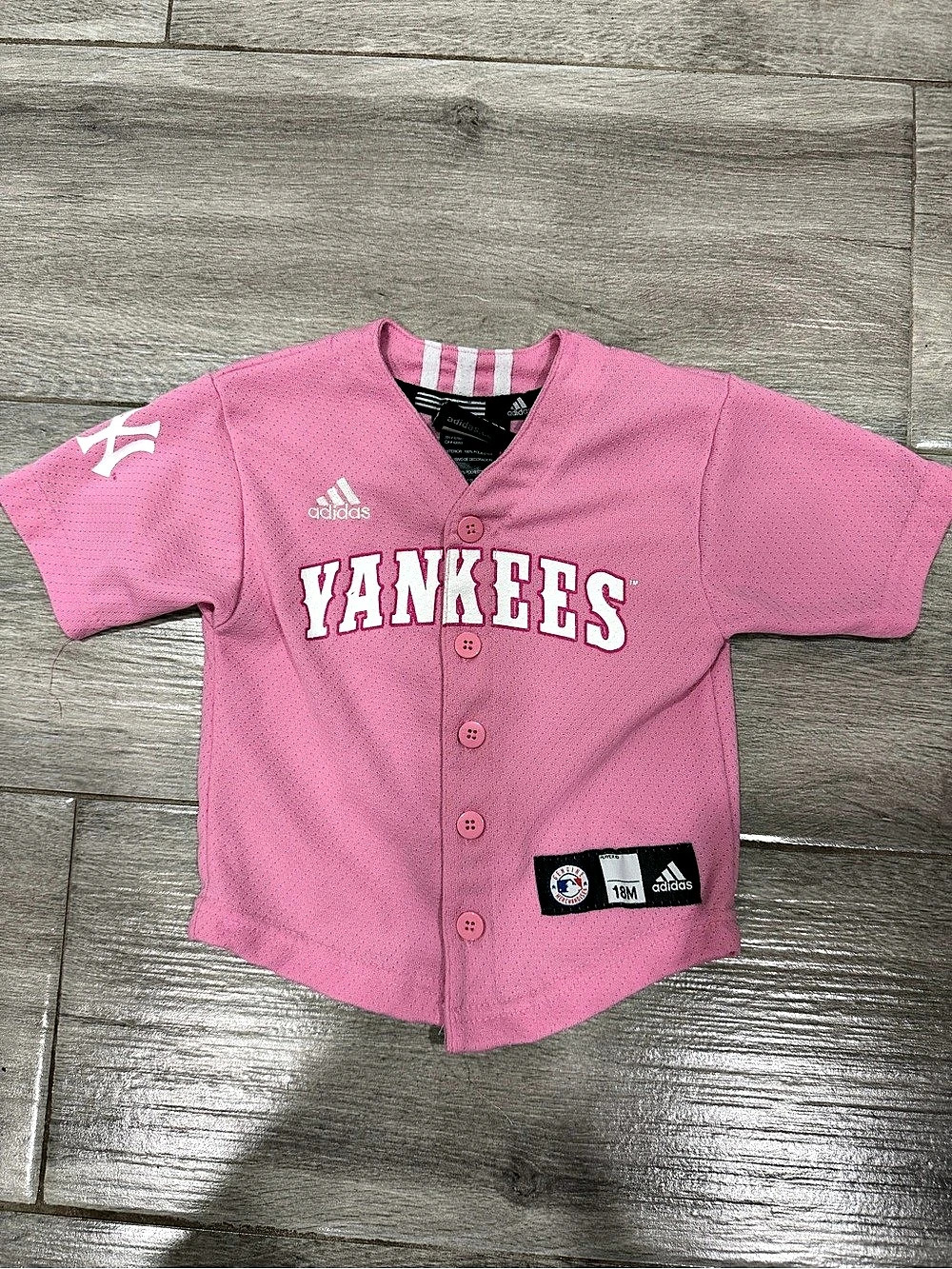 adidas New York Yankees jersey Pink & White Baby 18M
